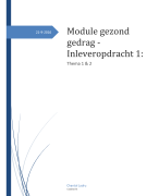 Gezond Gedrag (module) inleveropdracht 1