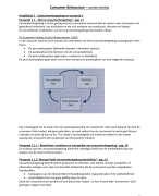 Samenvatting Consumer Behaviour