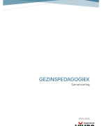 Samenvatting - Gezinspedagogiek
