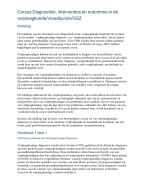 Samenvatting cursus diagnostiek, interventies en outcomes in de verpleegkunde/vroedkunde/GGZ