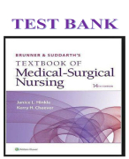 Brunner & Suddarth's Textbook of Medical-Surgical Nursing 14e (Hinkle) Test Bank
