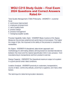 WGU C215 Study Guide – Final Exam  2024 Questions and Correct Answers  Rated A+ |  Verified WGU C215 Exam Update Latest with Accurate Solutions ARanking AllPass 
