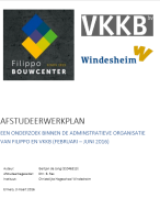 Afstudeerwerkplan scriptie onderzoek administratieve organisatie - Bedrijfseconomie
