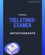 toelatingsexamen geneeskunde Fysica