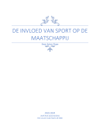 Jaartaak geschiedenis, Invloed van sport op de maatschappij 
