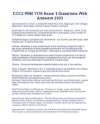 CCC2 PRN 1178 Exam 1 Questions With  Answers 2023