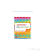 Samenvatting personeelsmanagement, D-cluster, hoofdstuk 1, 2, 4, 5, 10 t/m 12.2 