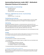 Samenvatting CALO Zwemmen reader G057 – Methodisch Didactisch Practicum 2LO semester 2