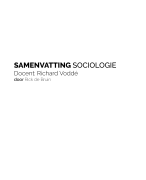 Samenvatting Sociologie Periode 3, jaar 1 (P) 2016-2017