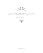 Menco International Textiles N.V. Casus minor Kunst van het Adviseren