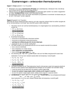 Examenvragen + antwoorden thermodynamica 