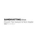 Samenvatting Ethiek Periode 3, jaar 1 (P) 2016-2017