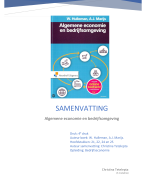 Algemene economie. Hoofdstukken 21, 22, 24 en 25 