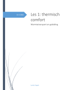 Les 1 (inleiding) thermisch comfort architectuur Brussel Kuleuven