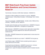 MSF RiderCoach Prep Exam Update  2024 Questions and Correct Answers  Rated A+ | Verified MSF Rider Coach Prep Exam Update  2024 Quiz with Accurate Solutions Aranking Allpass