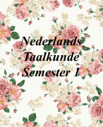 Nederlands Taalkunde - Leerstof Januari