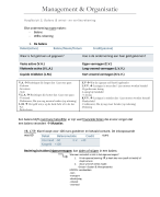 Management en organisatie