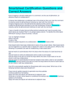 Smartsheet Certification Questions and  Correct Answers 2024 Rated A+
