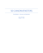 50 canonvensters - De Canon van Nederland