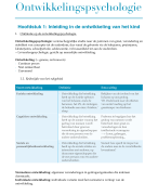 Ontwikkelingspsychologie FASE 1