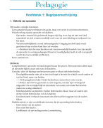 Samenvatting Pedagogie 2016-2017