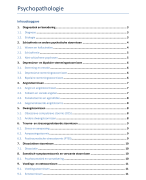 Samenvatting Psychopathologie (Orthopedagogie)
