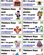 Thinkers keys Kindergarten and 1th grade (USA), Year 1-2 (UK), 