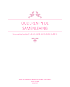 Samenvatting ouderen in de samenleving