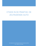 Zelfrijdende auto en de ethiek omtrent deze