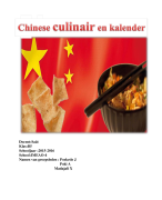 chinese keuken en kalender 