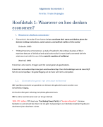 Algemene economie 1