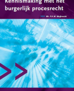 Samenvatting Kennismaking met het burgerlijk procesrecht H1-12, Mr. P.A.M. Meijknecht, Dertiende dru
