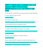 FDNYC G60 Practice Exam|Questions and Answers| 100% Correct| Latest 2023-2024 |Download to Ace your FDNYC G60 exam