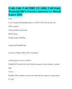 G-60, G60, F-60 FIRE GUARD, F-60 Study Material|100% Correct Answers| A+ Rated| Latest 2023