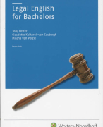 Samenvatting Legal English for bachelors