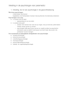 Samenvatting Psychologie en Voeding NTI