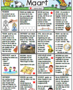 Keuze-opdrachten voor groep 4-5-6-7-8 maart