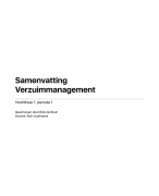 Samenvatting Verzuimmanagement Periode 1, jaar 2 (H1) 2017-2018