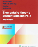 Samenvatting Elementaire theorie accountantscontrole Toepassingen