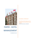 Paper analyse NH hotels