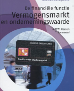 Samenvatting De Financiële functie vermogenswaarde en ondernemingswaarde