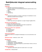 Samenvatting bedrijfskunde integraal 