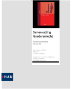 Goederenrecht Samenvatting H1 t/m H5, Westra