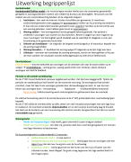 Samenvatting: Uitwerking begrippenlijst wonen&leefbaarheid. Belangrijk voor de toets!! (van MijnHva). Cijfer 7,9