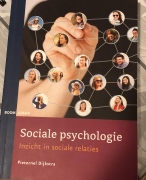 Complete samenvatting van Sociale Psychologie, inzicht in sociale relaties. Zelf gehaald met een 8,3