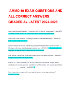 ammo 49 exam questions and all correct answers latest 2024-2025