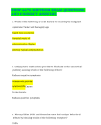 NRNP 6675 Midterm/Final Exam Questions And Correct Answers