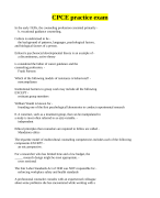 CPCE practice exam