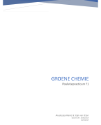 Verslag scheikunde Groene Chemie
