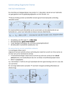 Samenvating Organische Chemie Howest